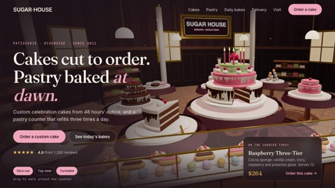 3D scene — Bakery