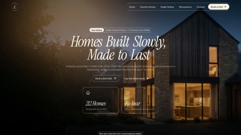 Landing — Home builder