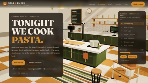 SALT & EMBER — Cooking school