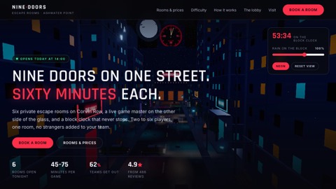 NINE DOORS — Escape rooms